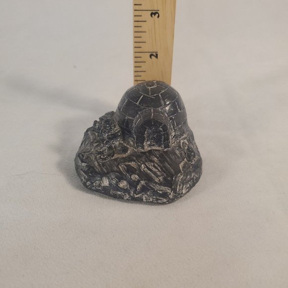 A Wolf Original Canada Igloo Eskimo Inuit Carved Soapstone Handmade Sculpture - Picture 11 of 12